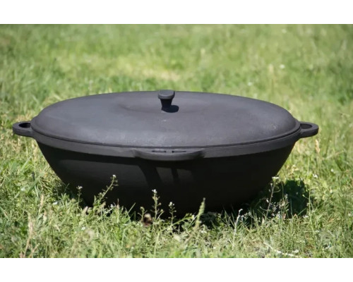Казан чавунний азіатський Ситон 12 л з чавунною кришкою