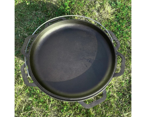 Казан чавунний азіатський із кришкою-сковородою, 10 л Brizoll, Брізол