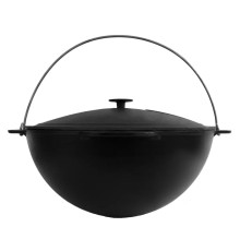 Казан чавунний азіатський із кришкою, 10 л Brizoll, Брізол