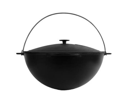 Казан чавунний азіатський із кришкою, 10 л Brizoll, Брізол