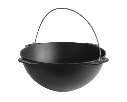 Казан чавунний азіатський із кришкою-сковородою гриль, 10 л Brizoll, Брізол