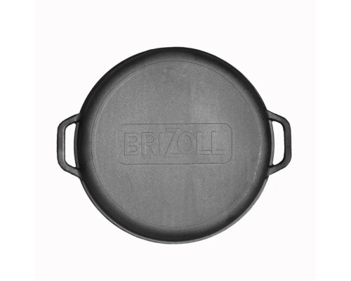 Казан чавунний азіатський із кришкою-сковородою гриль, 10 л Brizoll, Брізол