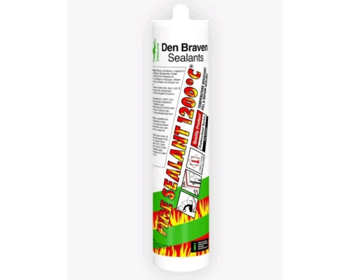 Жаростійкий герметик Den Braven Fire Sealant +1200 C чорний 310 мл