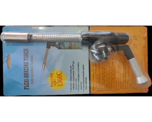Пальник-насадка на балончик Flexi Brazing Torch з п'єзопідпалом та гнучким соплом