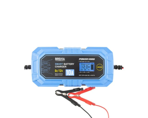 Зарядний пристрій АКБ Brevia 21000EP Power 1000 6V/12V 10A LiFePO4
