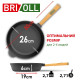 Сковорода чавунна 260х65,5мм з ручкою Optima ТМ BRIZOLL