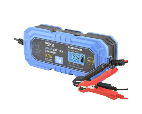 Зарядний пристрій АКБ Brevia 20600EP Power 600 6V/12V 6A LiFePO4